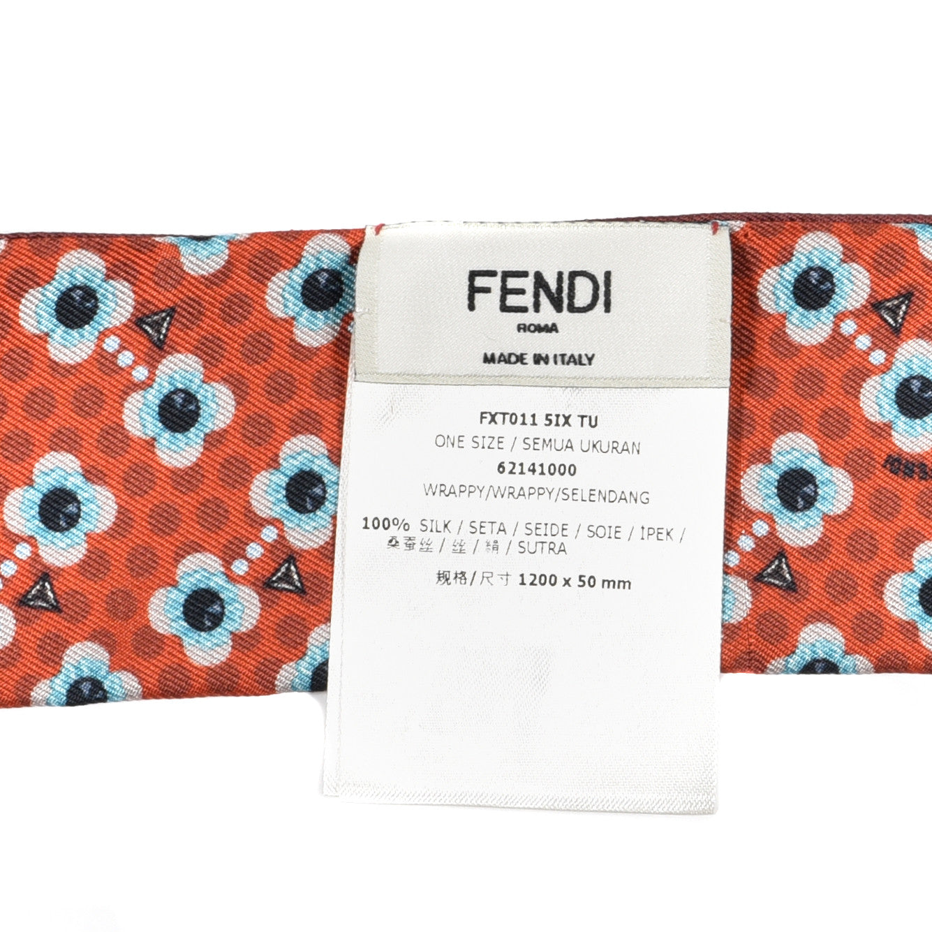 Silk Printed Flowers Bandeau Red Bloody Mary