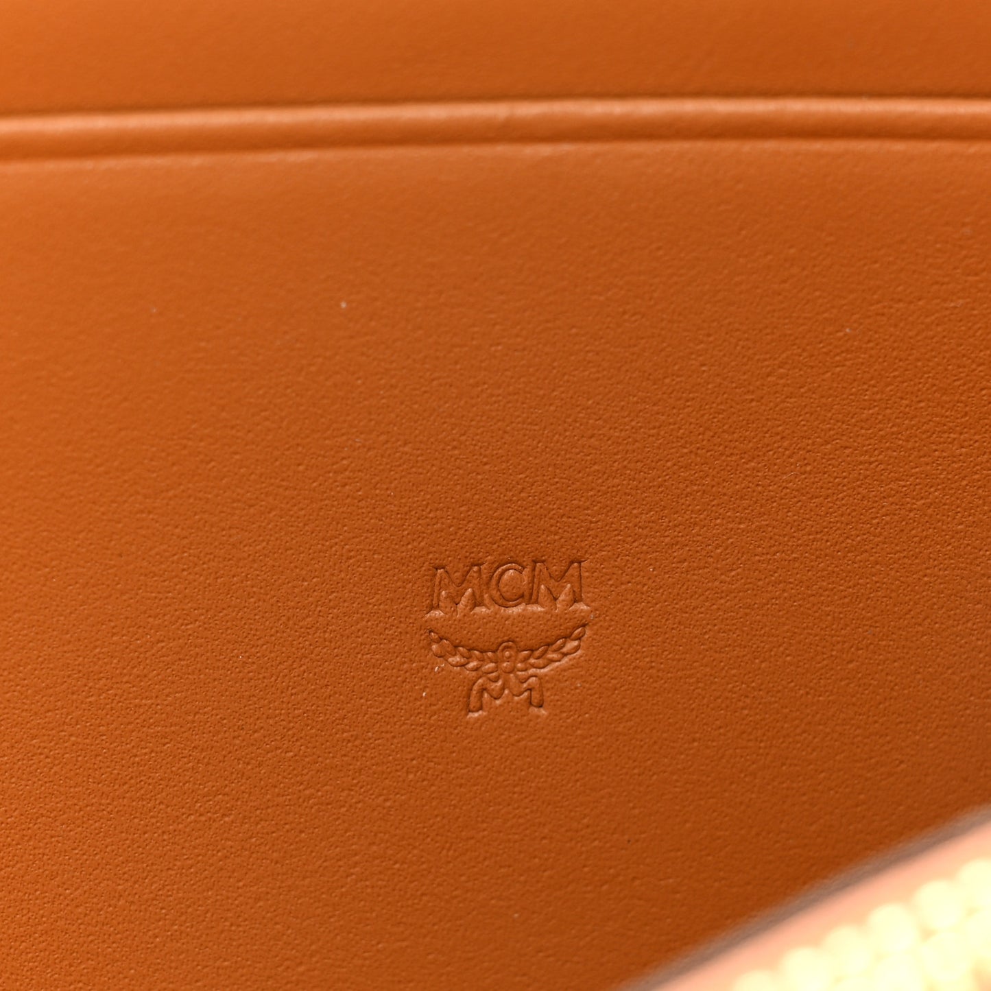 Visetos Large Zip Around Wallet Cognac