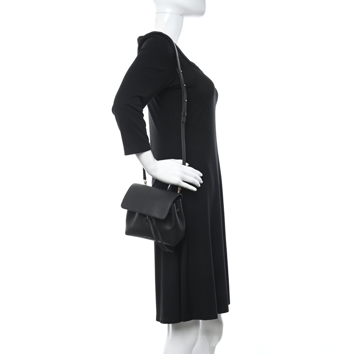 Mansur Gavriel Calfskin Mini Lady Bag Black 2 of 9