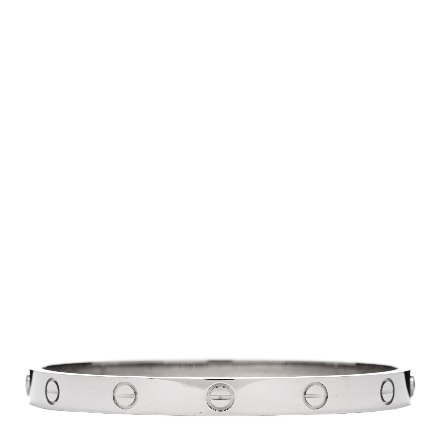 Cartier 18K White Gold LOVE Bracelet 18 2 of 3