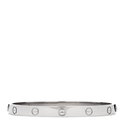 Cartier 18K White Gold LOVE Bracelet 18 2 of 3