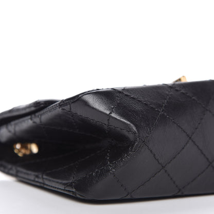 Chanel Aged Calfskin Quilted 2.55 Reissue Mini Flap Black 6 of 11
