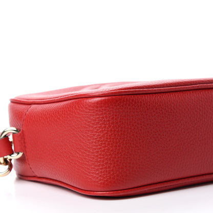 Gucci Pebbled Calfskin Small Soho Disco Bag Vibrant Red 6 of 10