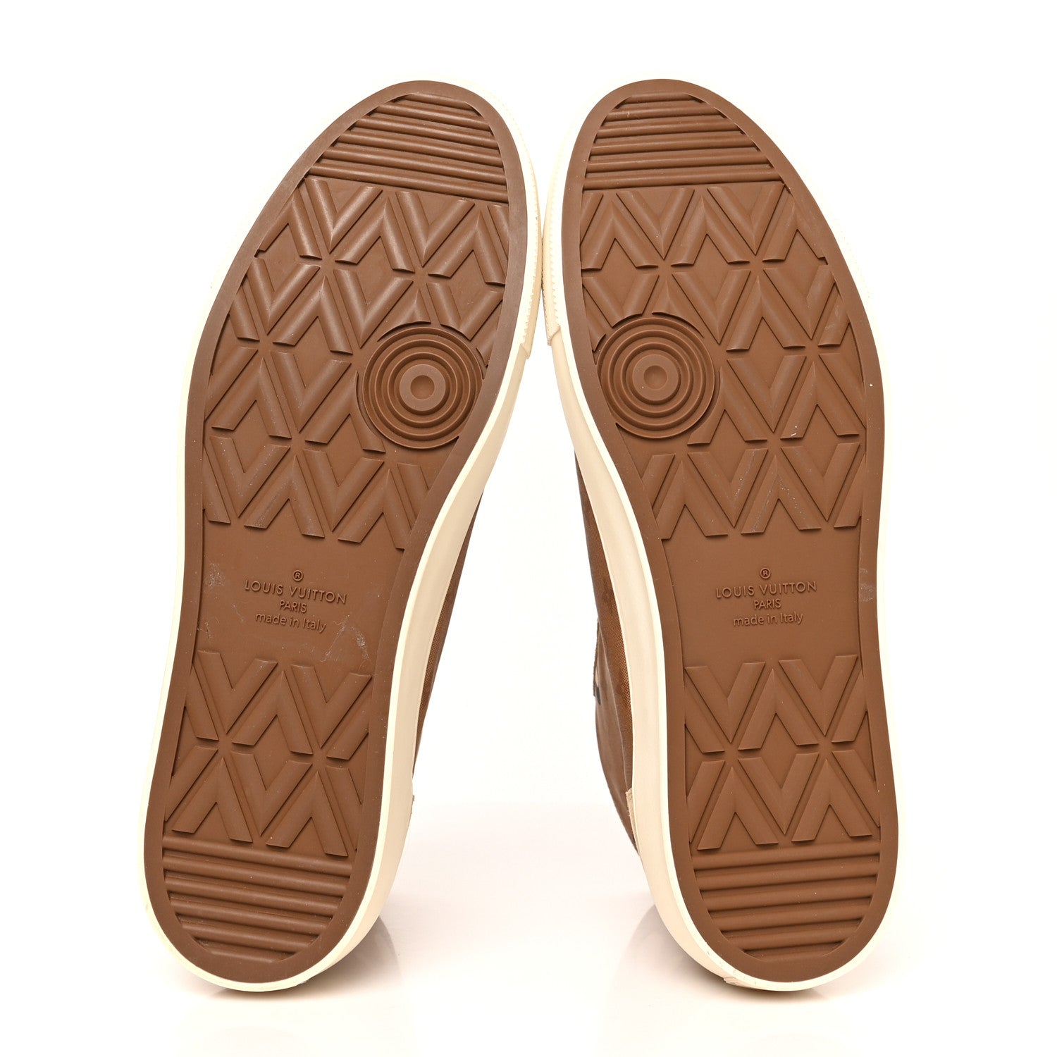 Louis Vuitton Canvas Mens High Top Sneakers 9 5 of 10