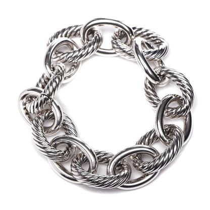 David Yurman Sterling Silver 17mm Extra Large Oval Link Bracelet 1 of 4