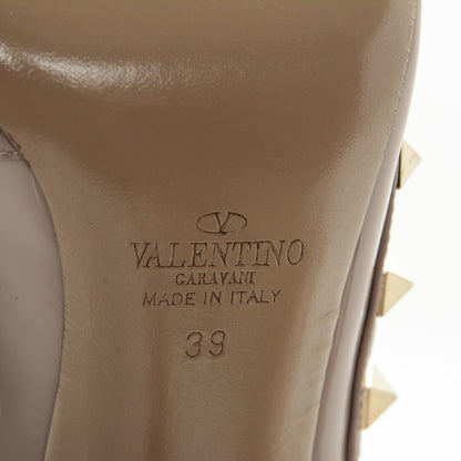 Valentino Garavani Patent Rockstud Ankle Strap Pumps 39 Poudre 6 of 7