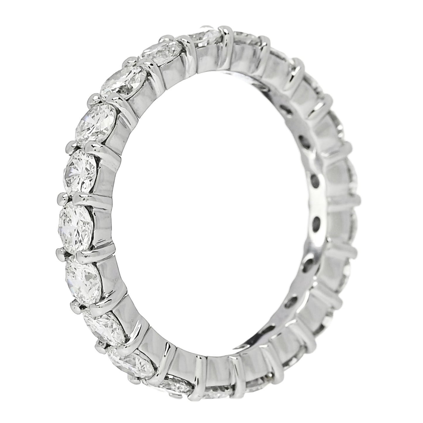 Platinum Diamond 2.15ct Full Eternity Band Ring 51 5.75