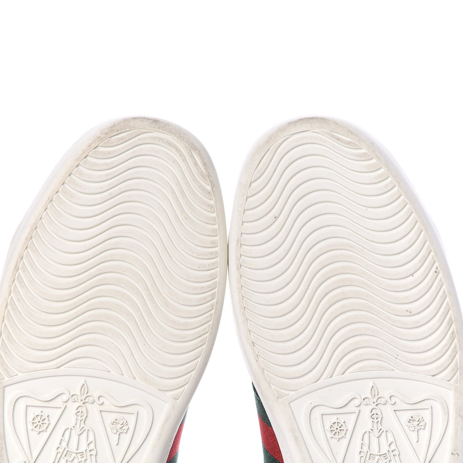 Gucci GG Supreme Monogram Bees Ayers Web Womens Ace Sneakers 38 Beige Oro Green Red 6 of 13