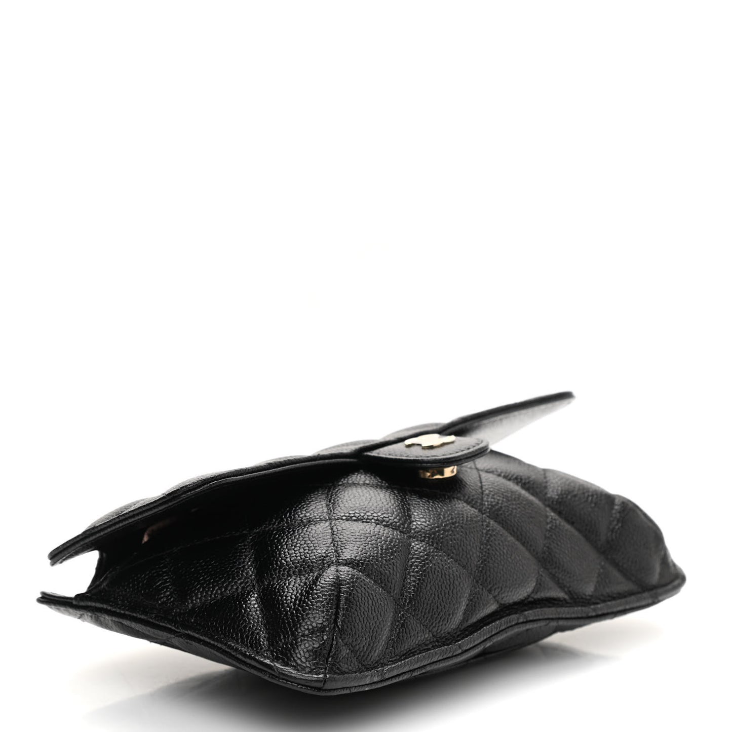 Jersey Fabric Quilted Foldable Tote With Chain Black Multicolor