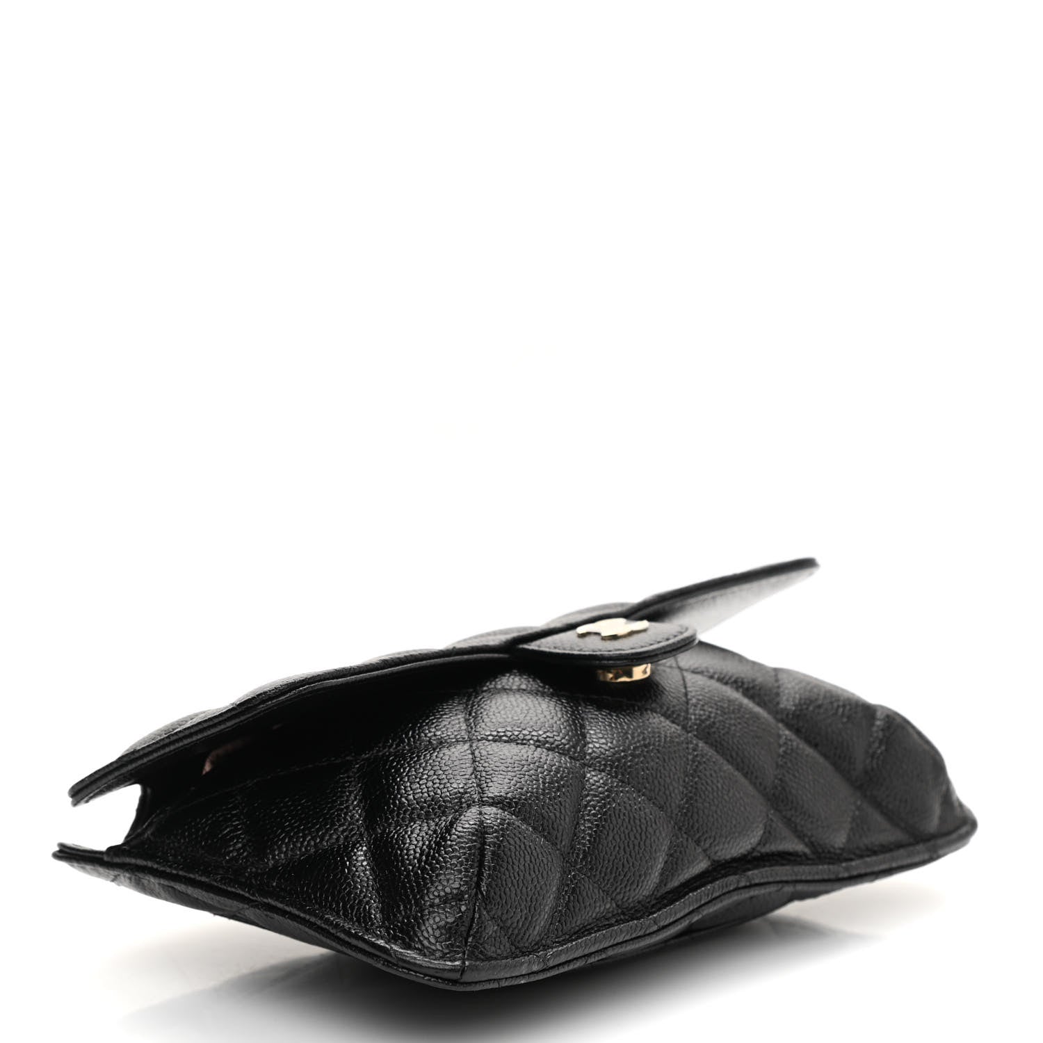 Chanel Jersey Fabric Quilted Foldable Tote With Chain Black Multicolor 6 of 17