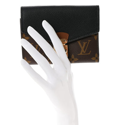 Louis Vuitton Monogram Pallas Compact Wallet NM Black 2 of 6