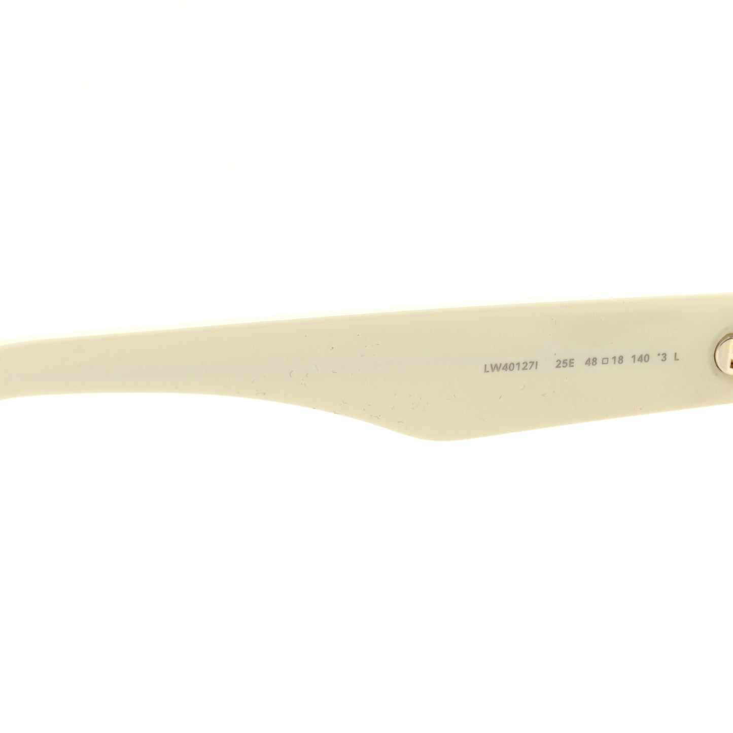 Acetate Anagram Cat Eye Sunglasses LW40127I White
