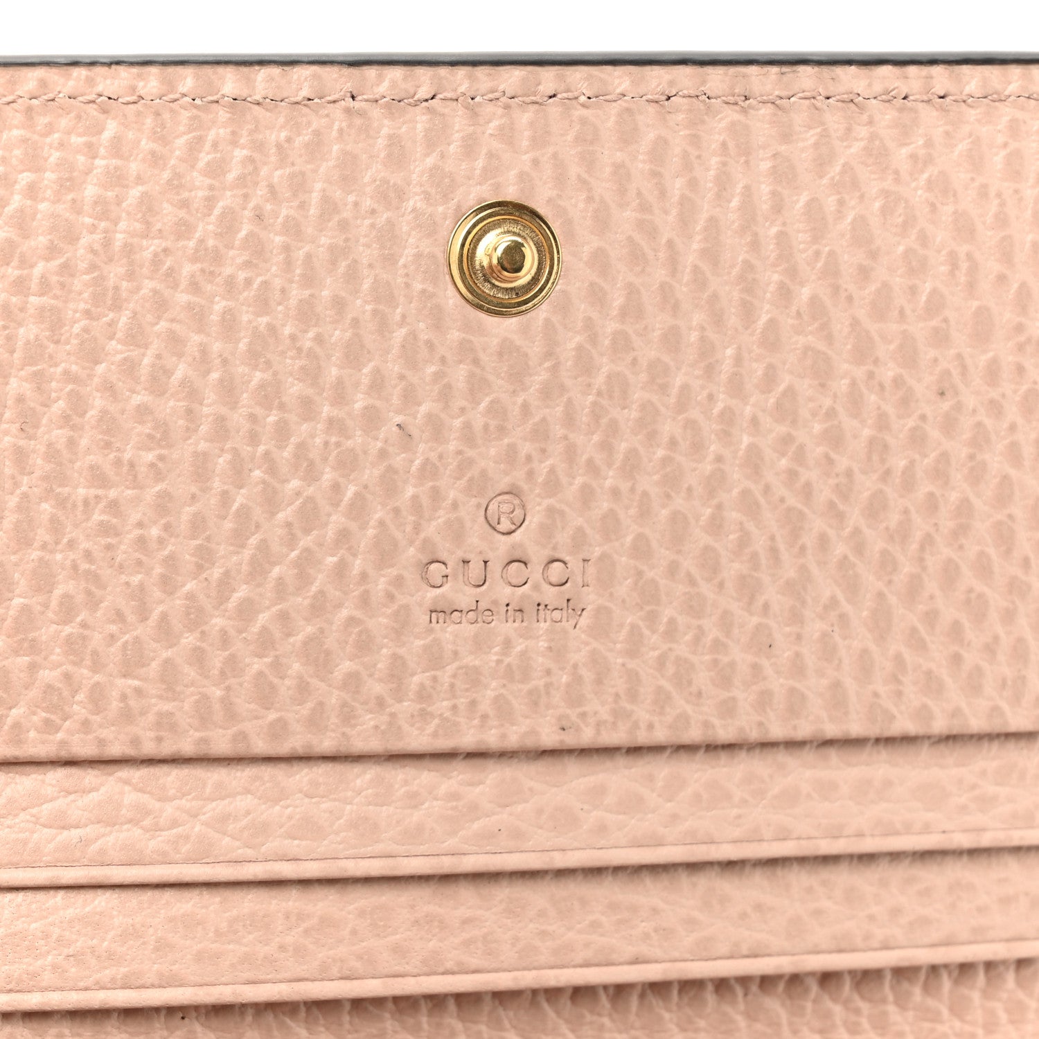 Gucci Dollar Calfskin GG Supreme Monogram GG Marmont Card Case Perfect Pink Beige Mystic White 6 of 8