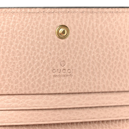 Gucci Dollar Calfskin GG Supreme Monogram GG Marmont Card Case Perfect Pink Beige Mystic White 6 of 8
