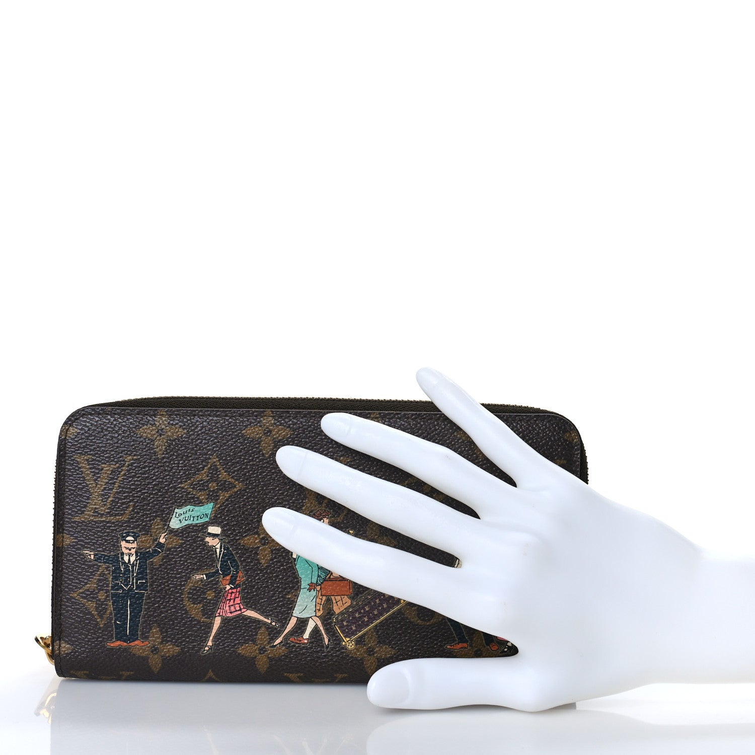 Louis Vuitton Monogram Illustre Zippy Wallet Rose 2 of 8