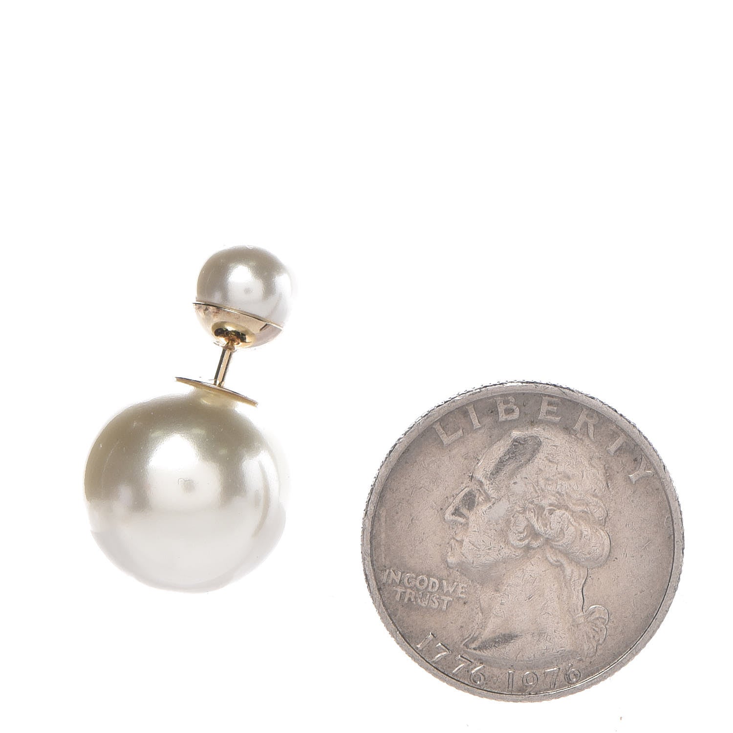 Christian Dior Pearl Mise En Dior Tribal Earrings 2 of 4