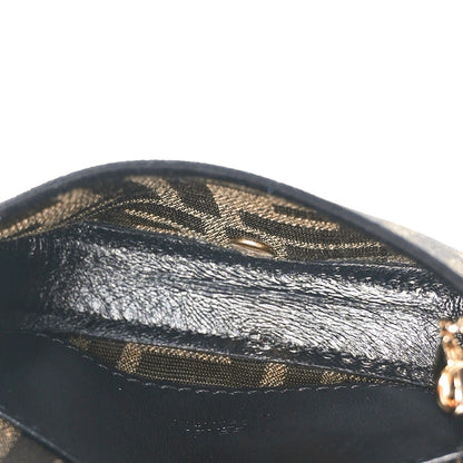 Fendi Fabric Jacquard FF 1974 Nano Baguette Charm Tobacco Moro Black 4 of 7