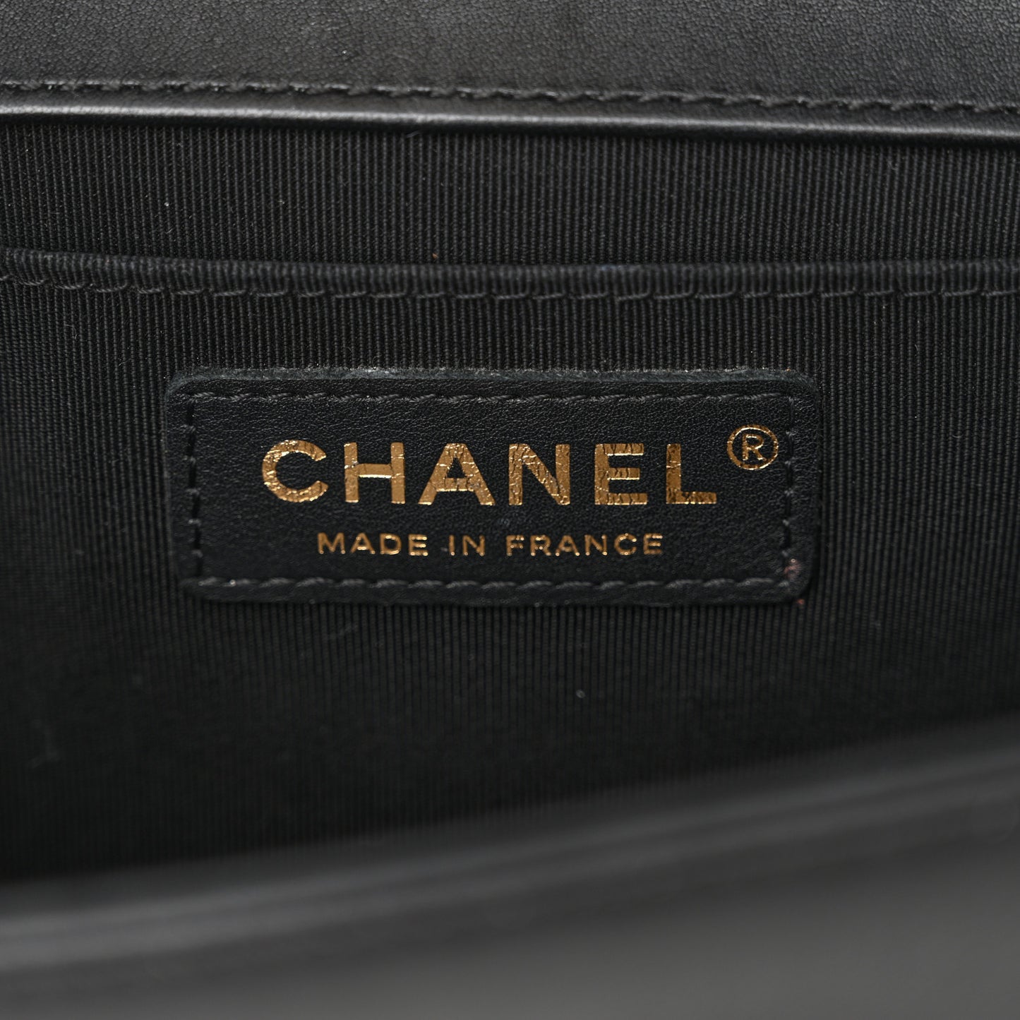 Lambskin Quilted Medium Boy Flap Black