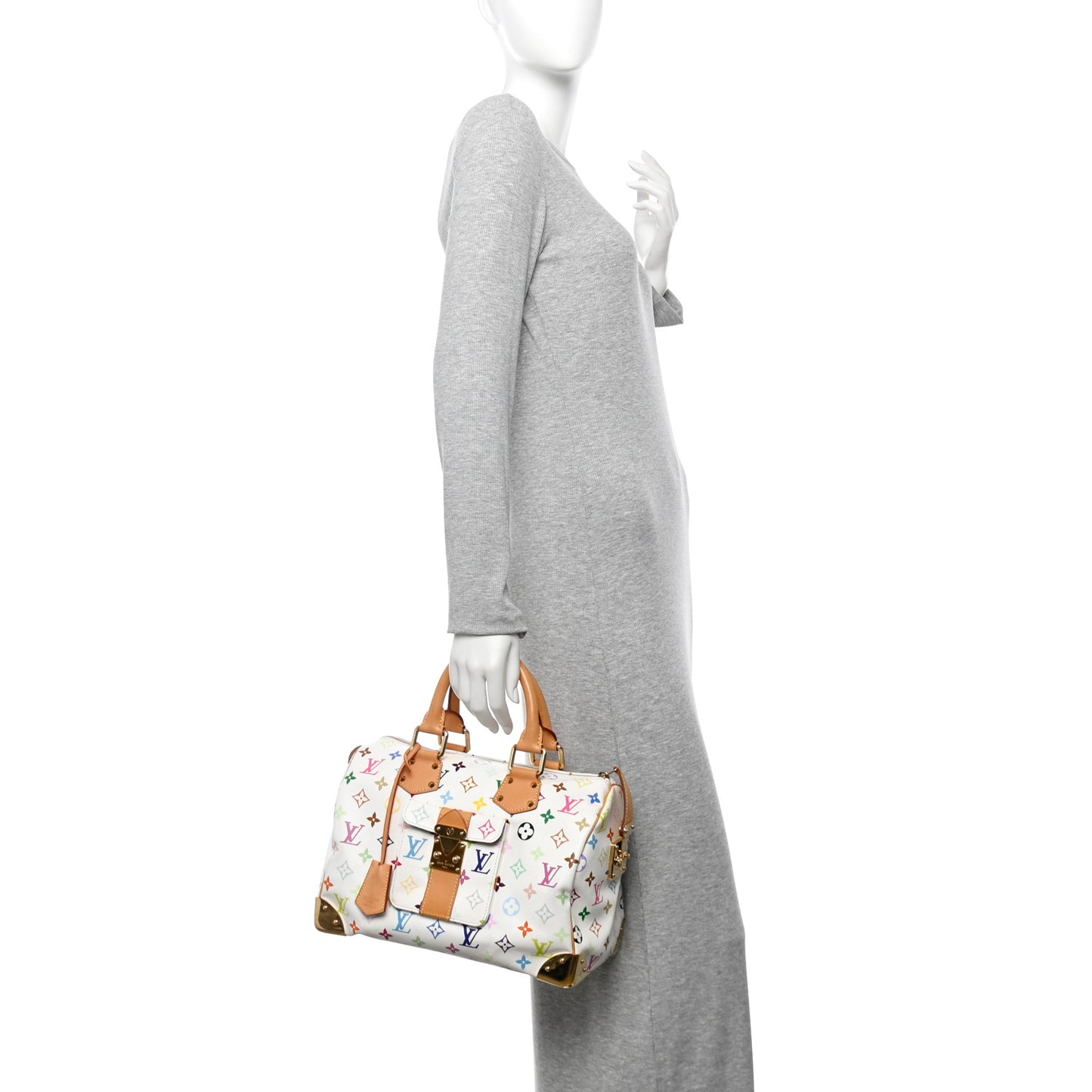 Monogram Multicolor Speedy 30 White