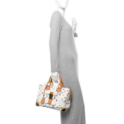 Louis Vuitton Monogram Multicolor Speedy 30 White 2 of 10