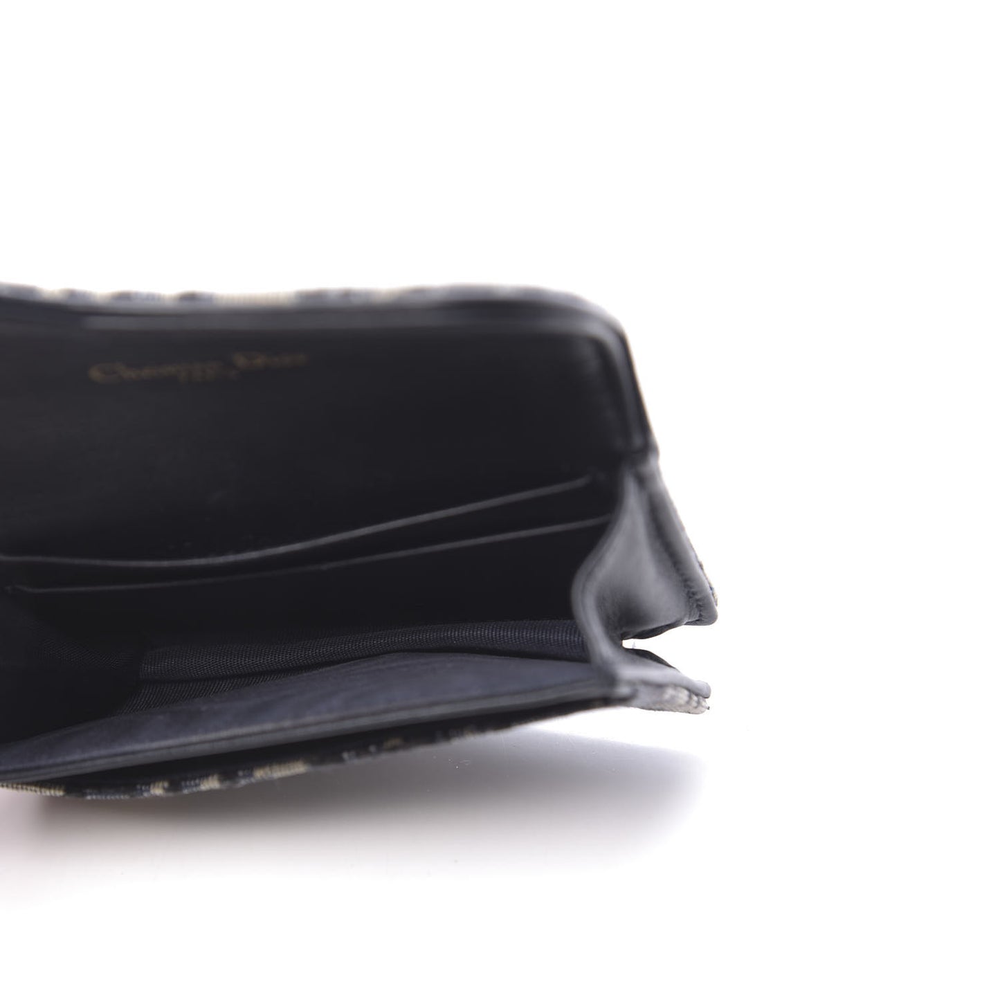 Oblique Saddle Card Holder Blue
