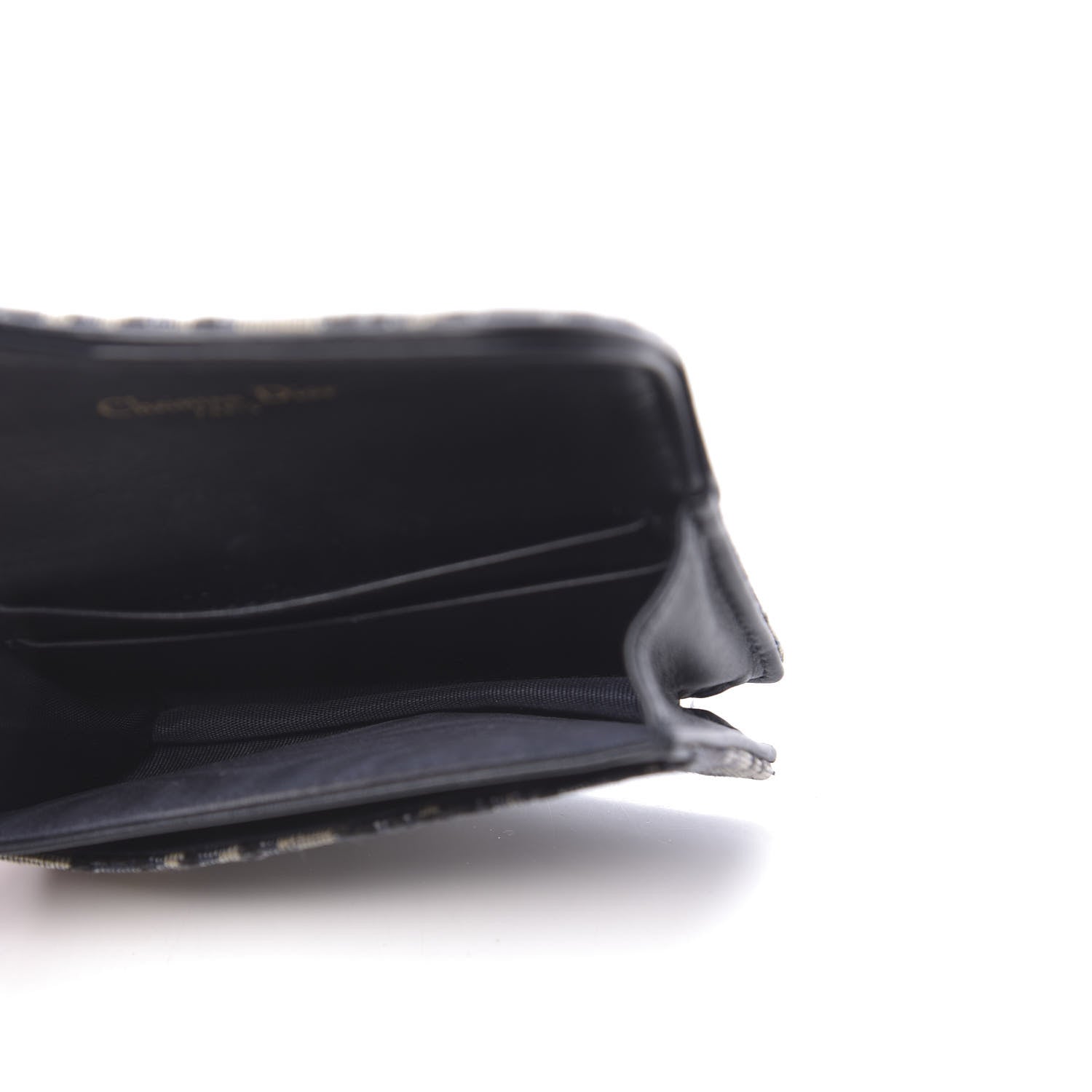 Christian Dior Oblique Saddle Card Holder Blue 5 of 7