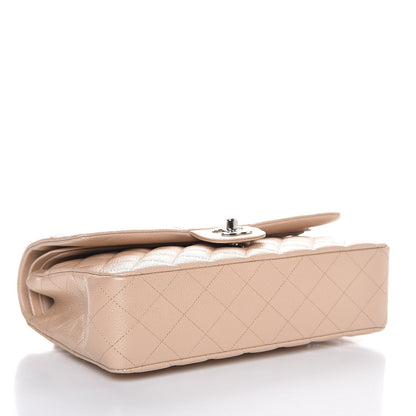 Chanel Iridescent Caviar Quilted Medium Double Flap Beige Clair 5 of 9