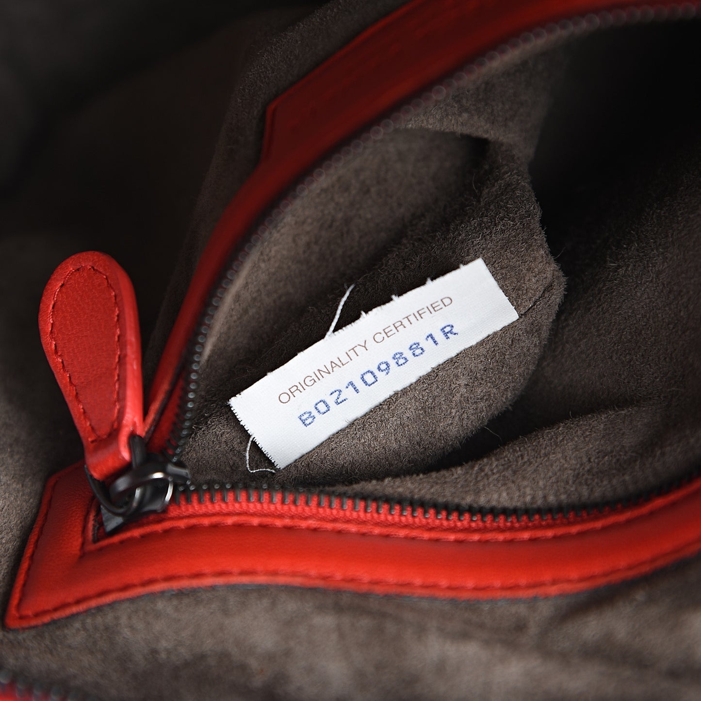 Nappa Intrecciato Nodini Crossbody Messenger New Red