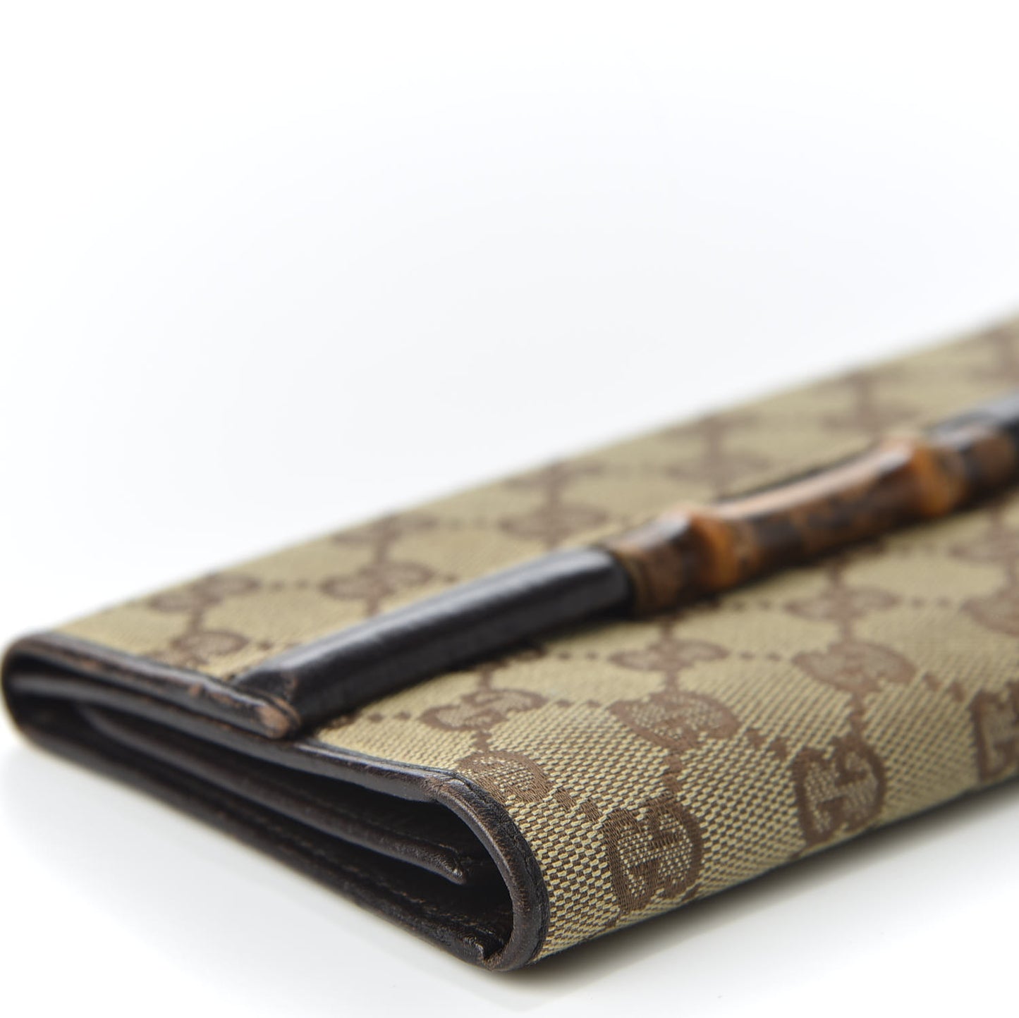 Monogram Bamboo Wallet Dark Brown