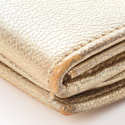 Saint Laurent Goatskin Studded Belle de Jour Long Wallet Gold 9 of 12