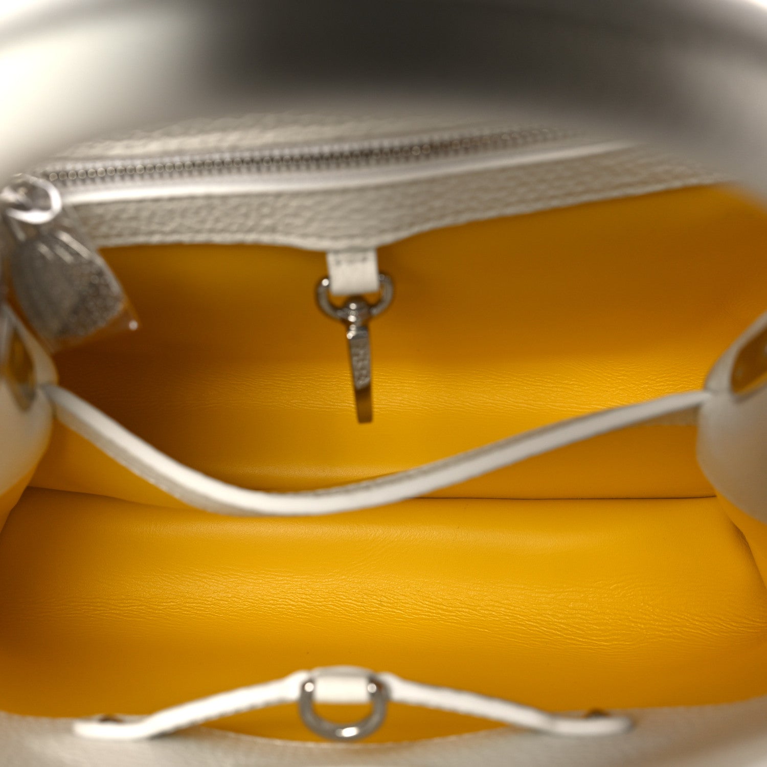 Louis Vuitton LV X YK Taurillon Capucines BB White 5 of 10