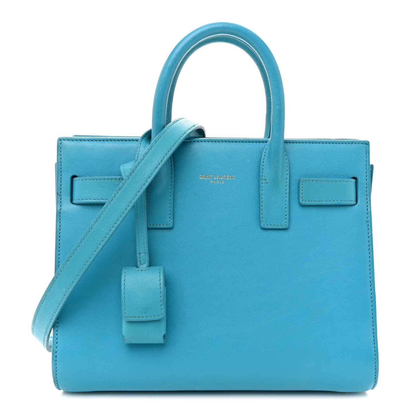 Calfskin Nano Sac De Jour Turquoise