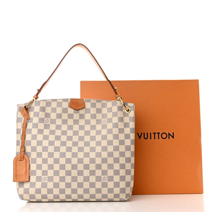 Louis Vuitton Damier Azur Graceful PM Rose Ballerine 14 of 14