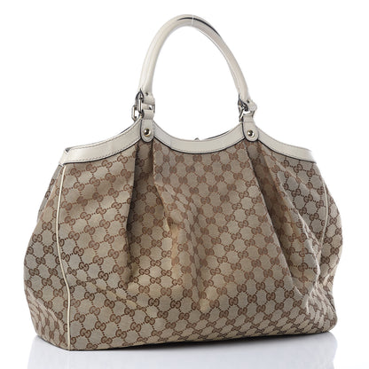 Gucci Monogram Large Sukey Tote Off White 3 of 10