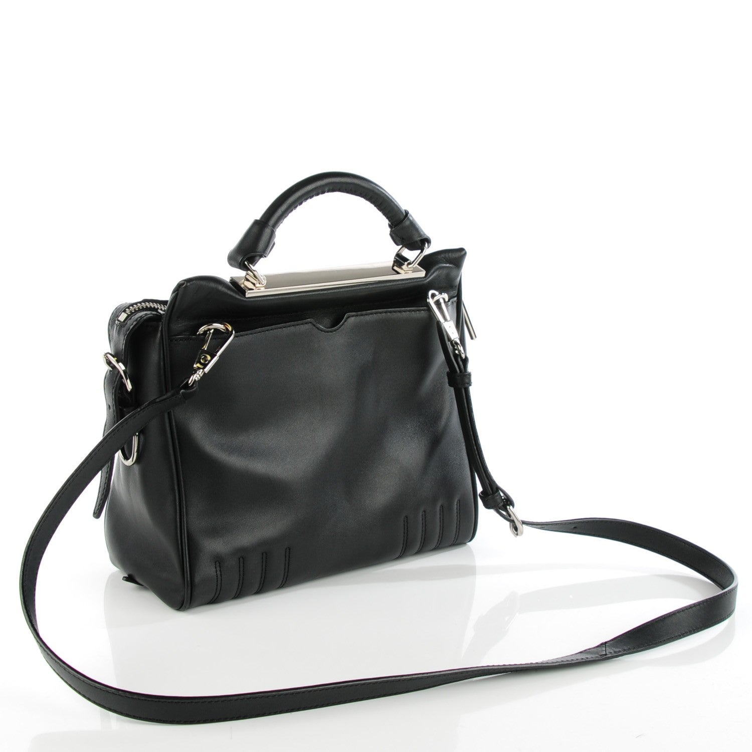 3.1 Phillip Lim 3.1 Calfskin Small Ryder Satchel Black 3 of 7