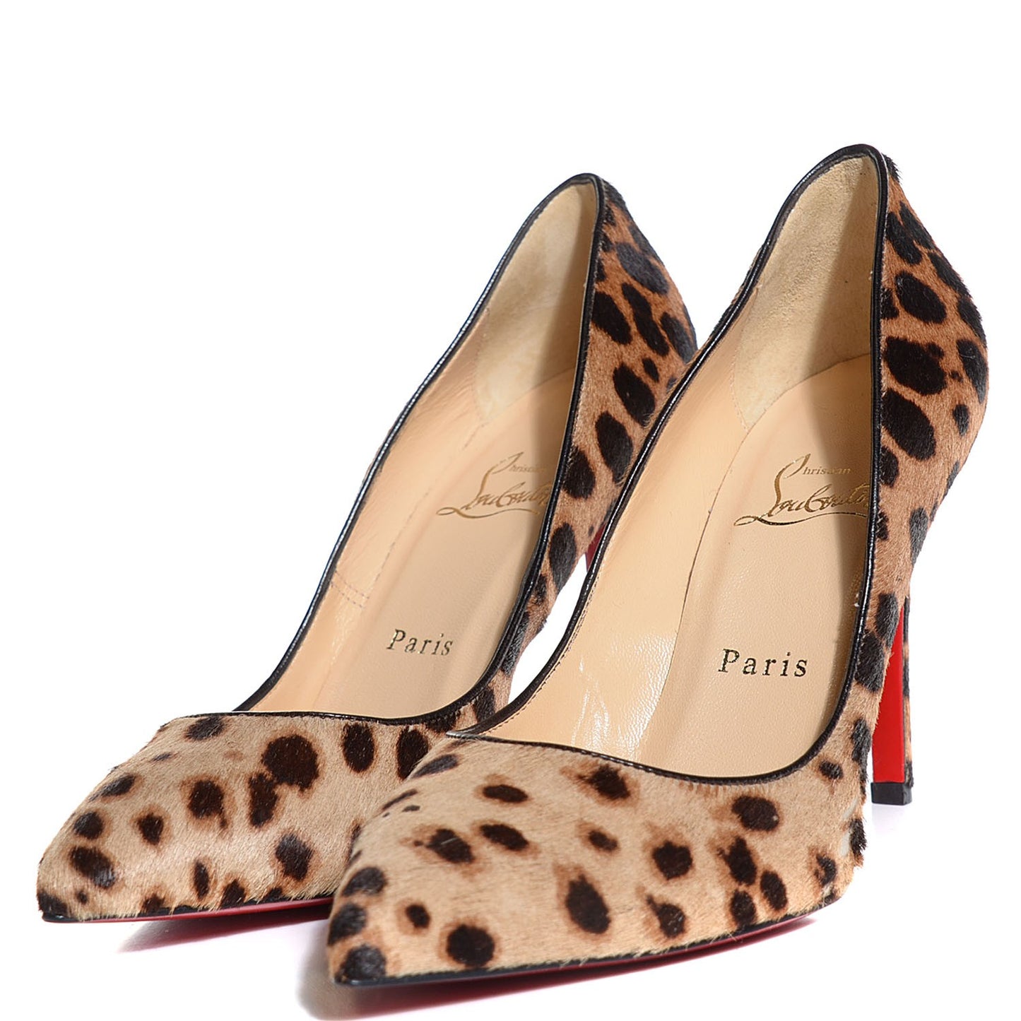 Calf Hair Leopard Print Pigalle Follies 100 Pumps 37.5