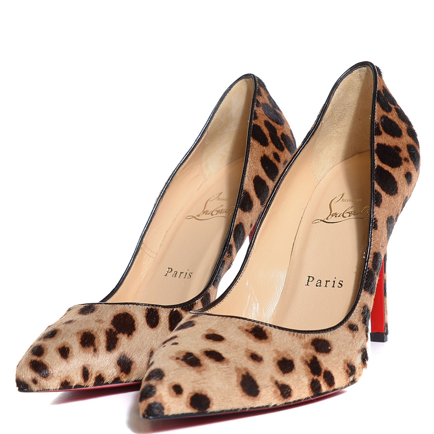Christian Louboutin Calf Hair Leopard Print Pigalle Follies 100 Pumps 37.5 2 of 5