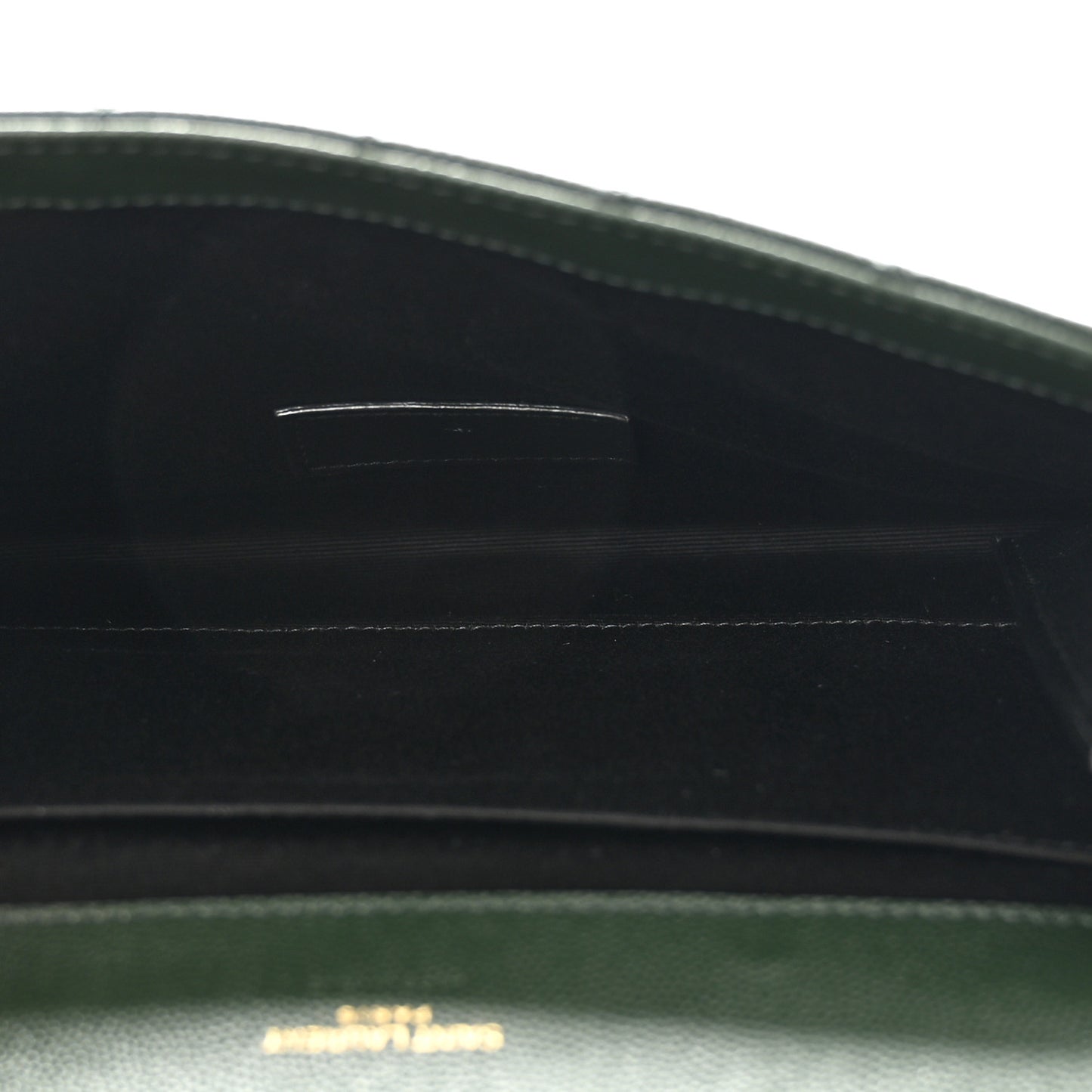Grain De Poudre Textured Mixed Matelasse Triquilt Monogram Clutch Vert Fonce