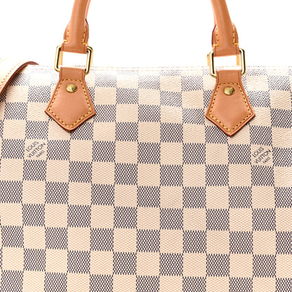 Louis Vuitton Damier Azur Speedy Bandouliere 30 8 of 10