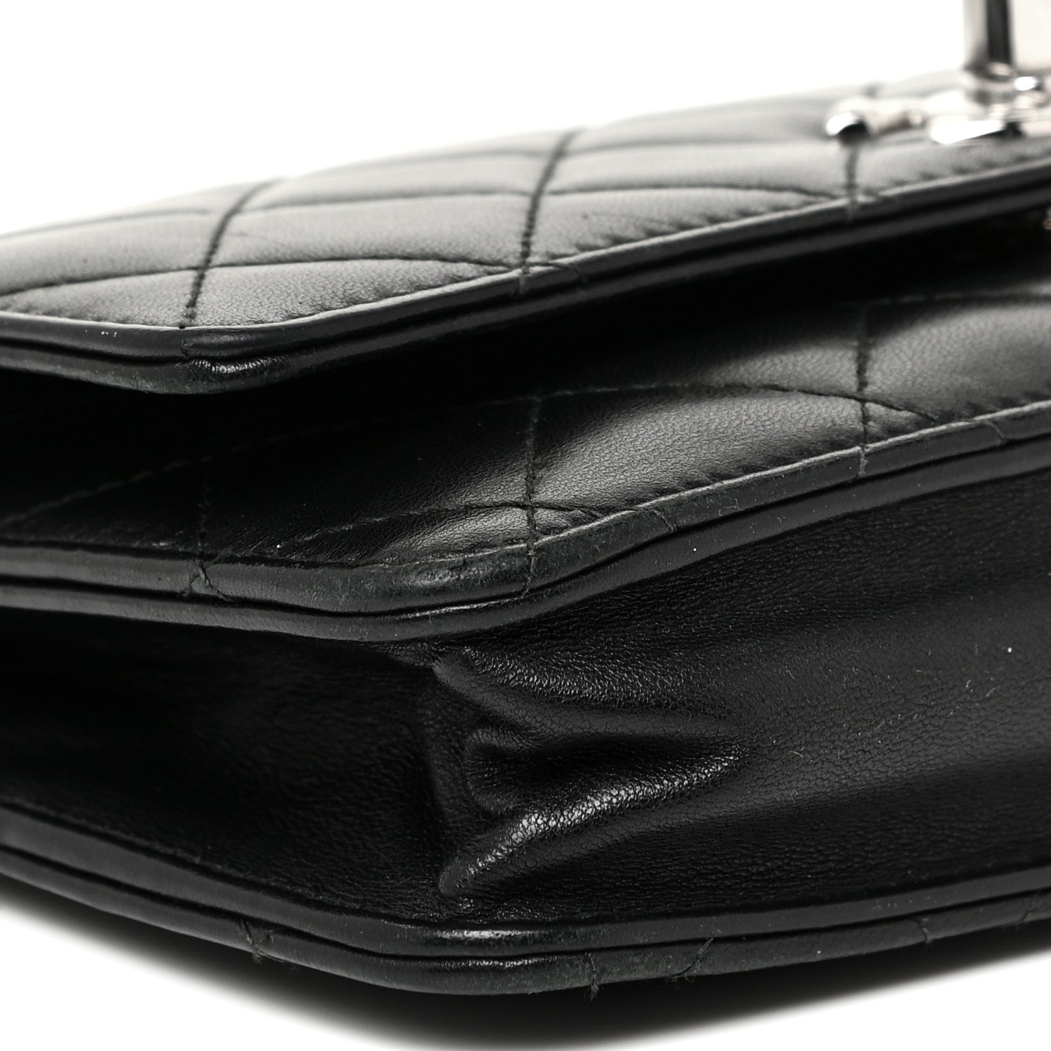 Chanel Lambskin Quilted Trendy CC Wallet On Chain WOC Black 9 of 22