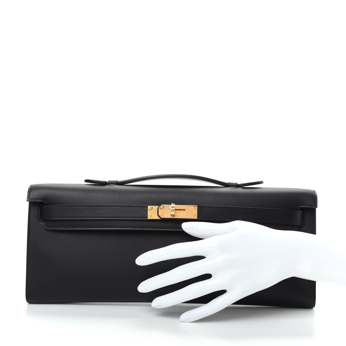 Swift Kelly Cut Clutch Pochette Black