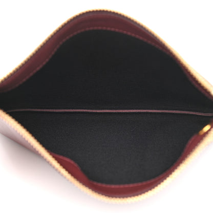 Celine Smooth Lambskin Small Trio Crossbody Bag Burgundy 7 of 12