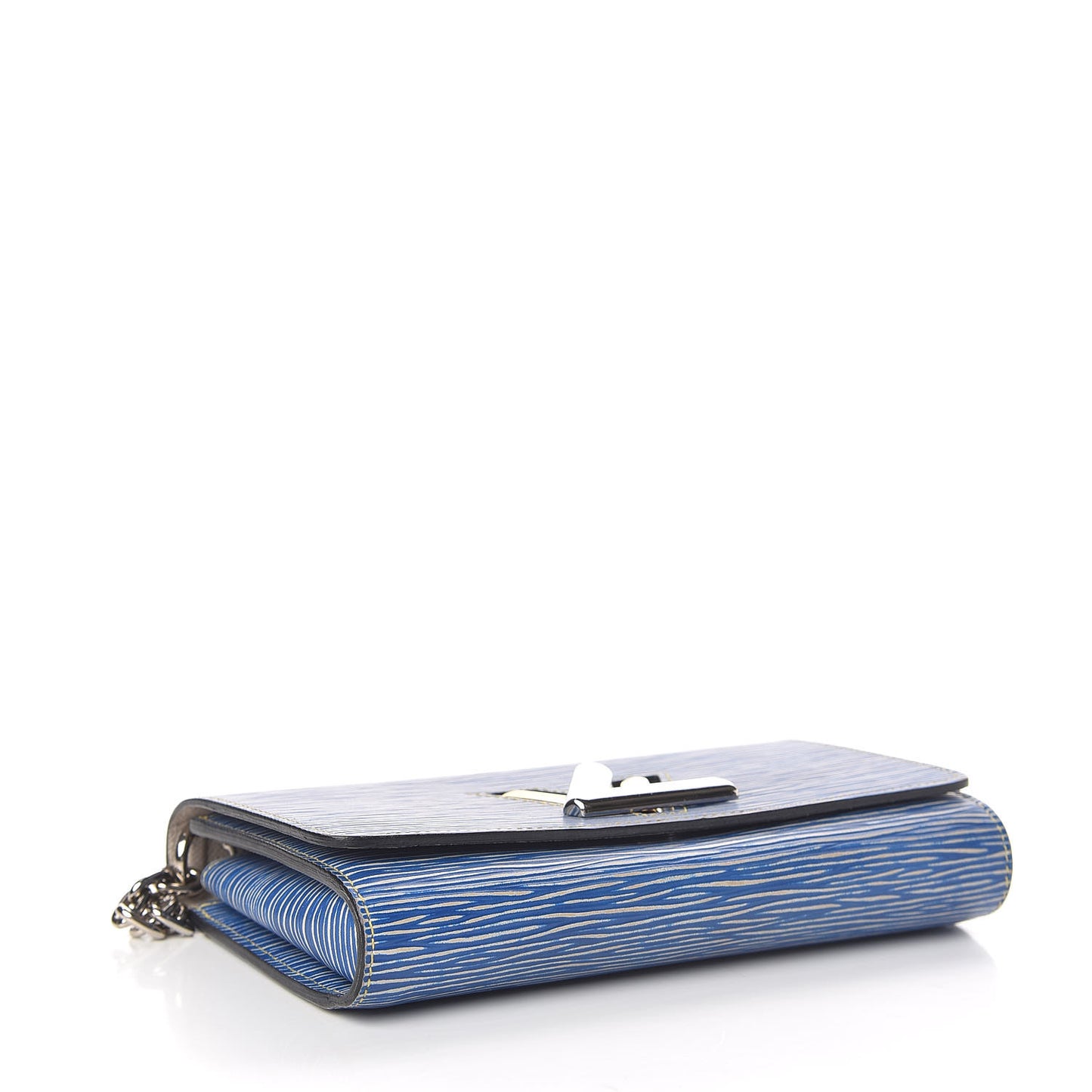 Epi Twist Chain Wallet Denim Light
