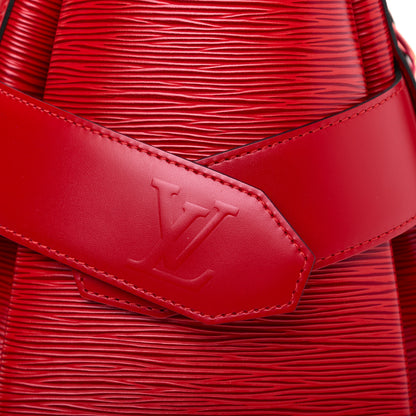 Louis Vuitton Epi Sac D'Epaule Castillan Red 10 of 11