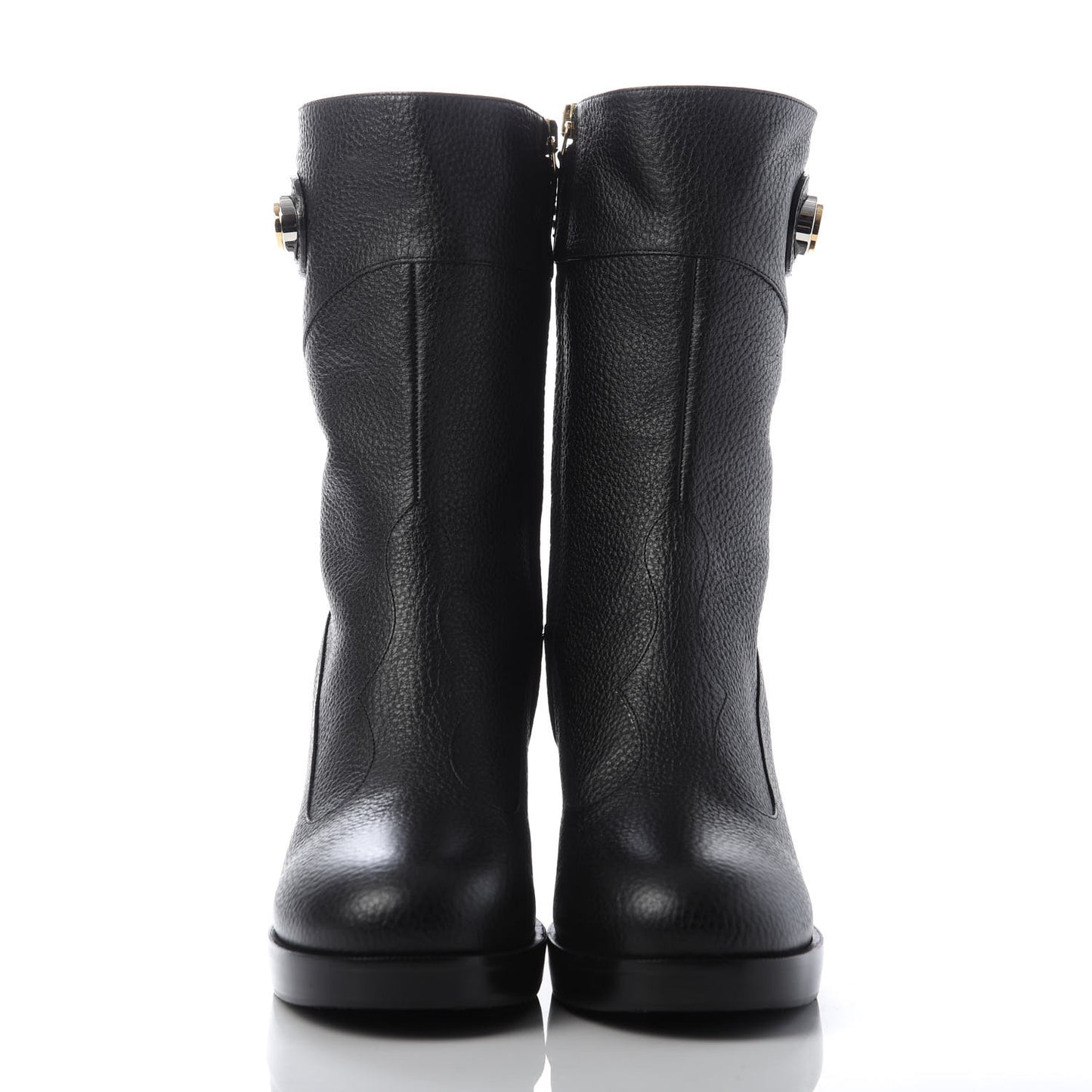 Austin Calfskin Interlocking G Ankle Boots 39.5 Black