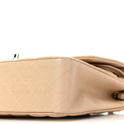 Chanel Iridescent Caviar Quilted Medium Double Flap Beige 10 of 11