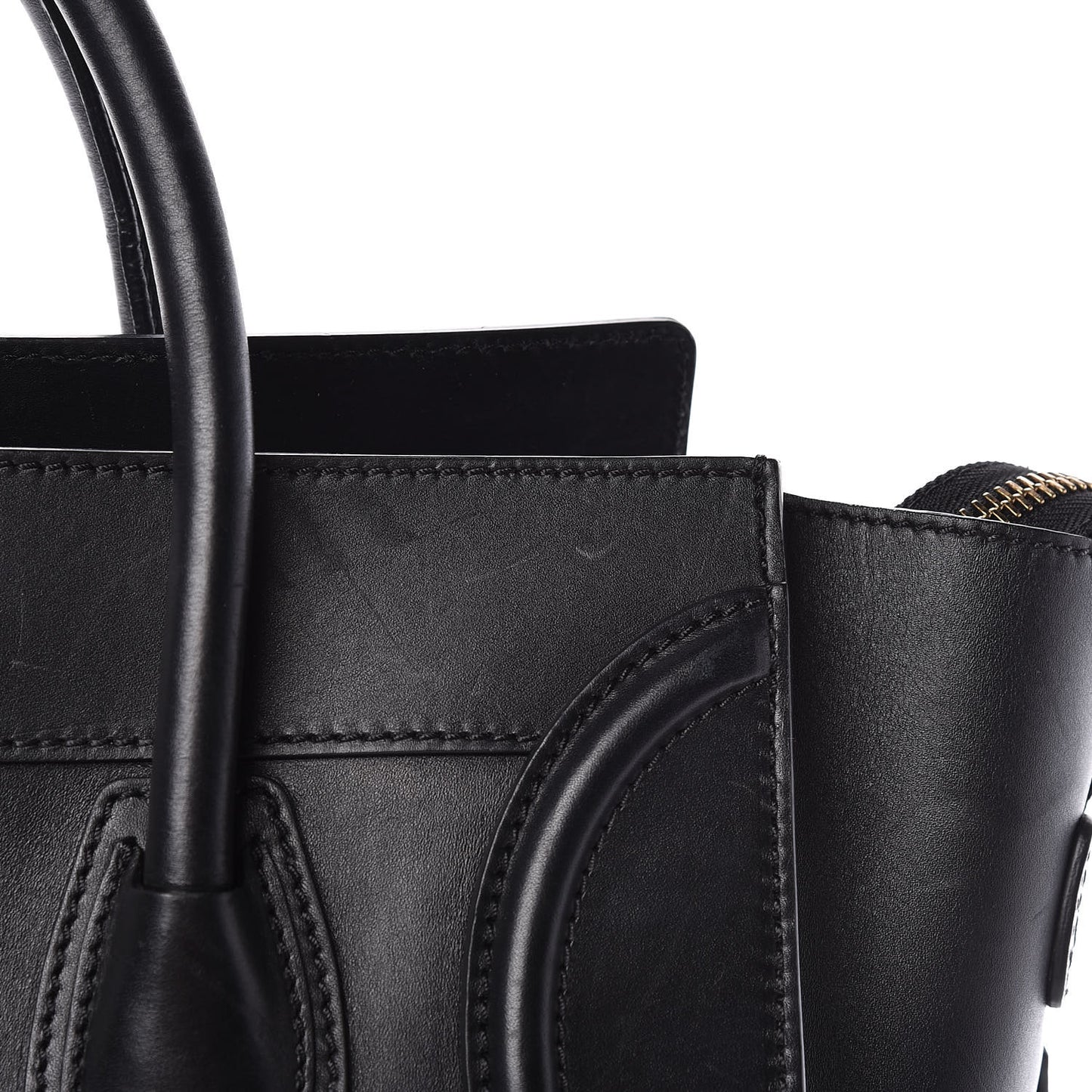 Smooth Calfskin Mini Luggage Black