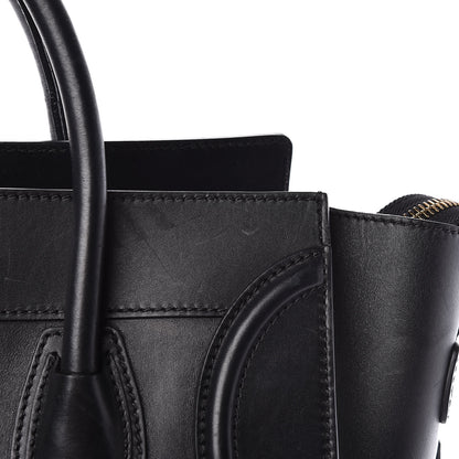 Celine Smooth Calfskin Mini Luggage Black 15 of 16