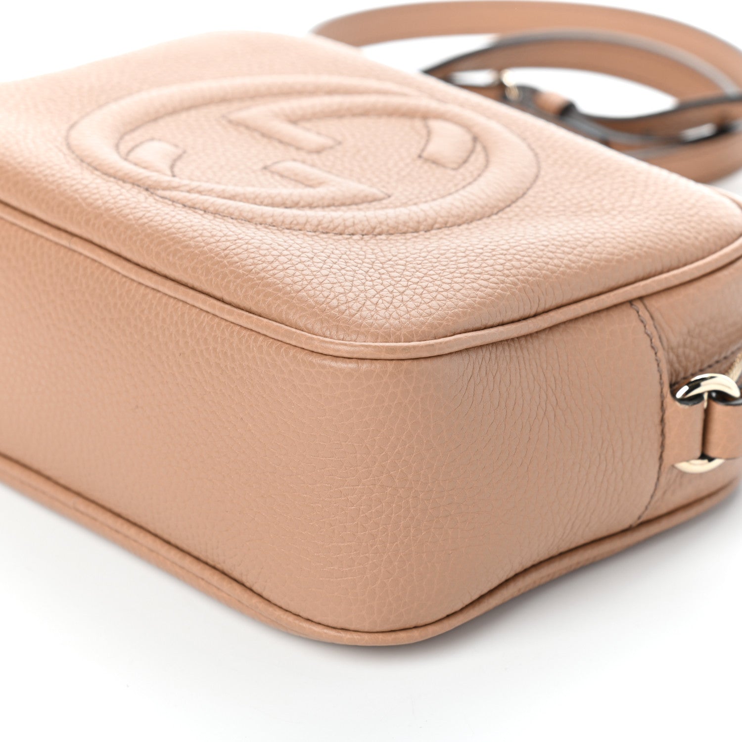 Gucci Pebbled Calfskin Small Soho Disco Bag Rose Beige 9 of 9