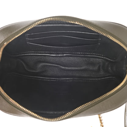 Saint Laurent Grain De Poudre Matelasse Monogram Mini Lou Camera Bag Seaweed 4 of 4